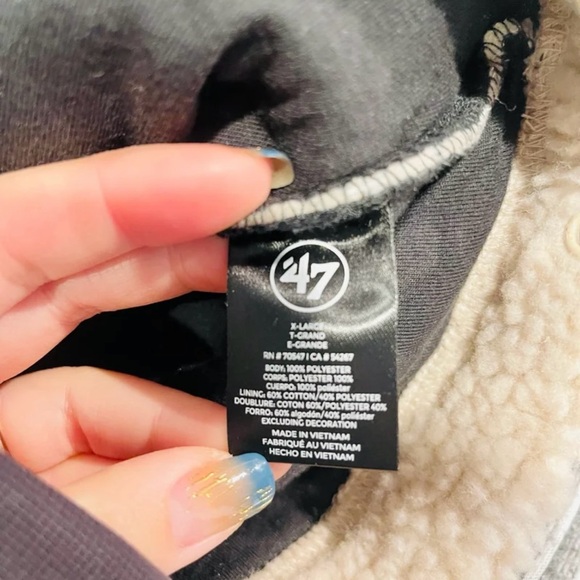 47 Cream Raiders Sherpa Jacket - Picture 4 of 5